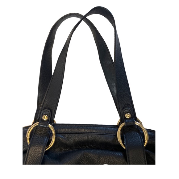 Michael Kors Fulton Black Leather Shoulder Bag - Picture 13 of 13